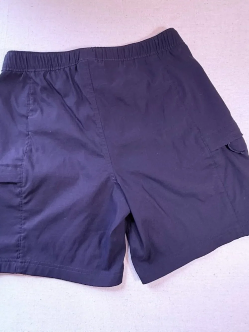 The North Face Mens S Belted Cargo Hiking Shorts Pockets Navy Blue Lightweight